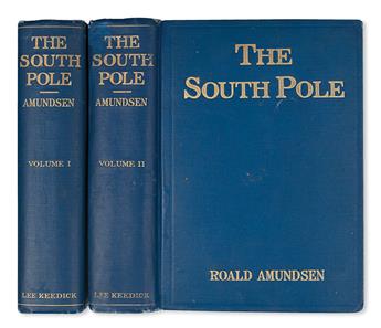 AMUNDSEN, ROALD. The South Pole: An Account of the Norwegian Antarctic Expedition in the Fram, 1910-12.  2 vols.  1913